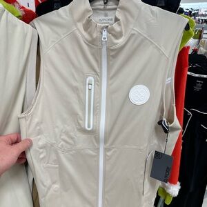 G/Fore Vest NWT Medium Tan/Cream